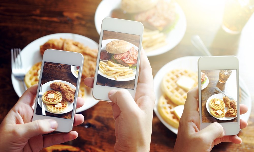 Taking picture of food